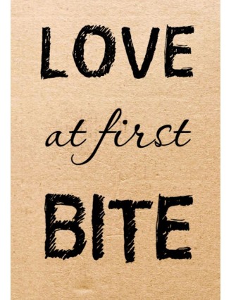 Love at First Bite Wedding Table Label