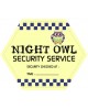 Night Owl Hexagonal Shaped Label