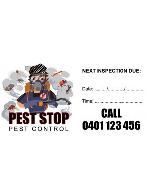 Pest Inspection Due sticker