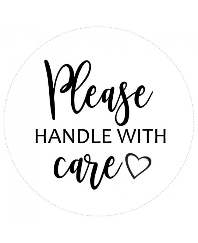 Please Handle With Care Courtesy Label