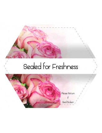 Freshness Seal Hexagonal Shaped Label