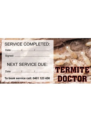 Termite Inspection Due sticker