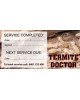 Termite Inspection Due sticker