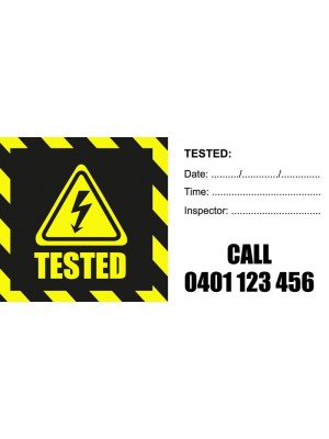 Tested for Electrical Safety sticker