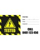 Tested for Electrical Safety sticker