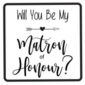 Will You Be My Matron of Honour Label