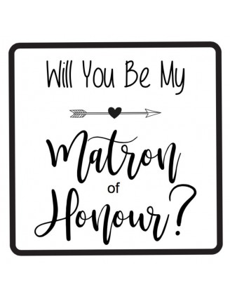 Will You Be My Matron of Honour Label