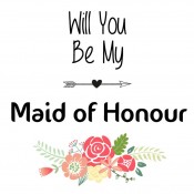 Will You Be My Maid of Honour Label