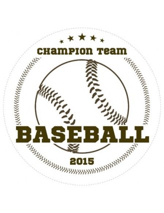 Baseball Champions Sports Prize Label