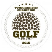 Golf Champions Sports Prize Label