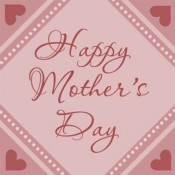 Happy Mothers Day Square Label