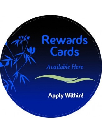 Rewards Cards Round Sticker