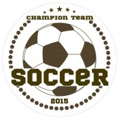 Soccer Champions Sports Prize Label