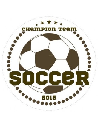 Soccer Champions Sports Prize Label