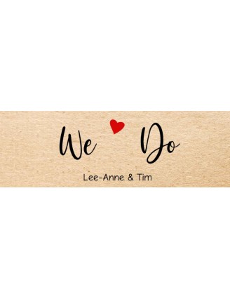 We Do Wedding Label