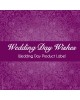 Wedding Day Wishes Product Label