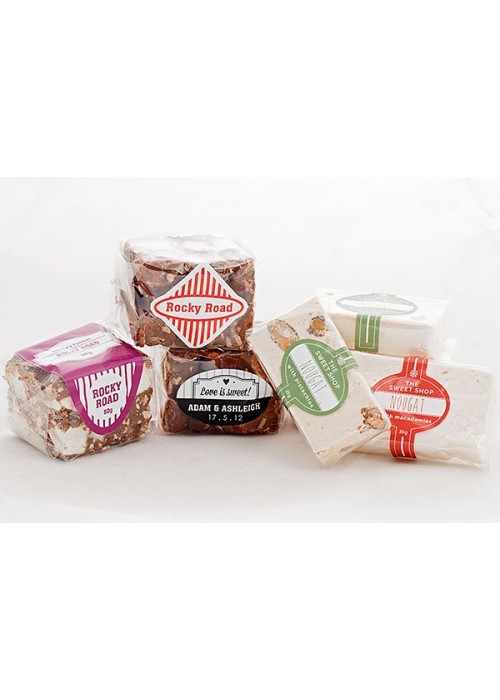 Nougat and Rocky Road Sweets labels