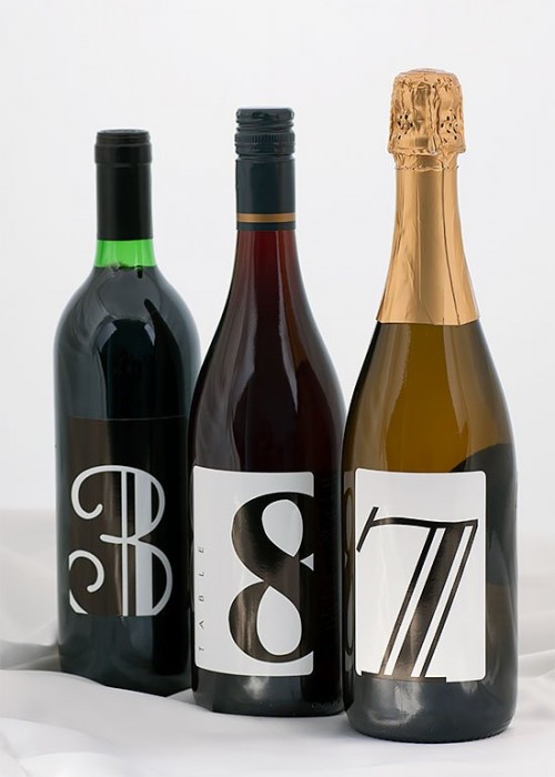 Wine Labels on Gloss Paper