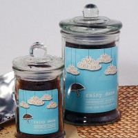 Glass jar colour paper label stickers