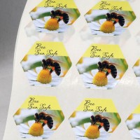 Honey label paper colour stickers