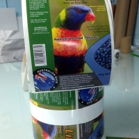 Pet food roll paper labels