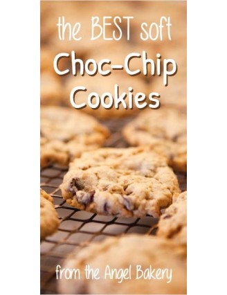 Best Soft Choc Chip Cookie Vertical Label