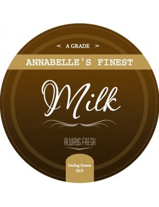 Annabelles Dairy Milk Label