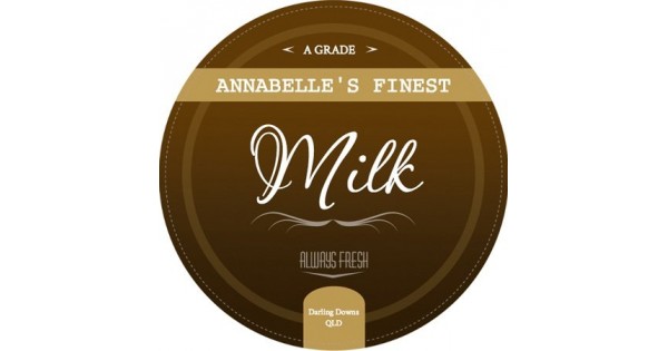 annabelles dairy milk label