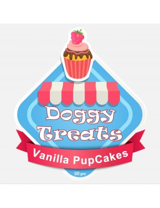 Dog Treats Pup Cakes Label