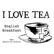 I Love Tea Teabag Label