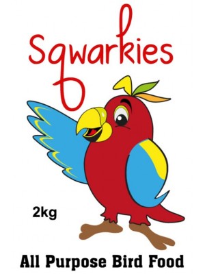 Squarkies Bird Food Packet Label