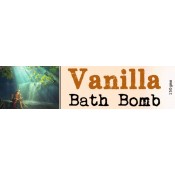 Vanilla Bath Bomb Wrap Around Label