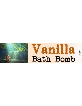 Vanilla Bath Bomb Wrap Around Label