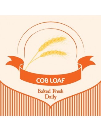 Fresh Cob Bread Loaf Label