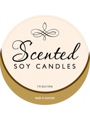 Scented Soy Candle Label