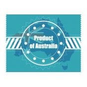 Product of Australia Rectangular Horizontal 1.5:1 Resin Domed Label