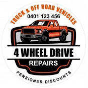 4 Wheel Drive Service Stickers