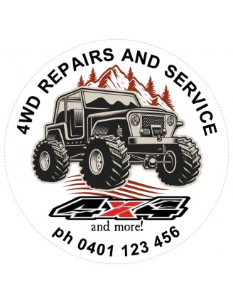 4x4 Service Stickers