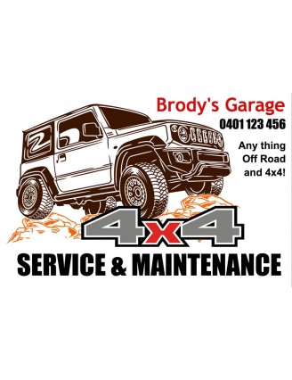 4x4 Vehicle Service Stickers