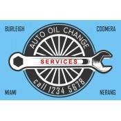 Auto Oil Change Stickers