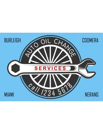 Auto Oil Change Stickers