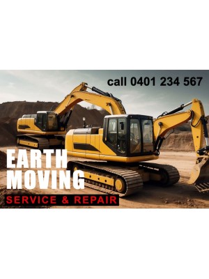 Earth Moving Machinery Service Stickers