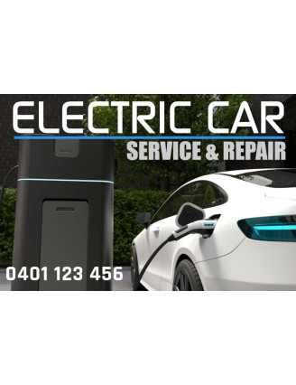 Electric Car Service Stickers