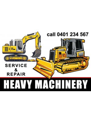 Heavy Machinery Service Stickers