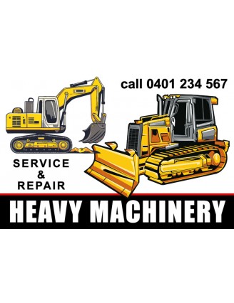 Heavy Machinery Service Stickers