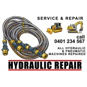 Hydraulic Repair Service Stickers