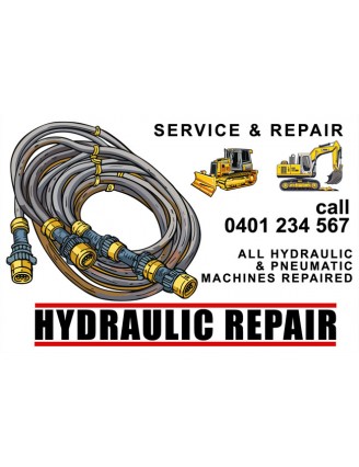 Hydraulic Repair Service Stickers