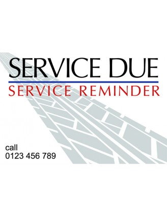 Service Due Reminder Stickers