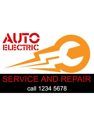 Auto Electric Service Stickers