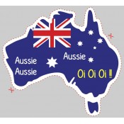 Australia Shaped Label